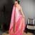 rani kanjeevaram silk blend zari woven saree with unstitched blouse piece.