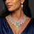 Crystal Bridal Necklace Set, Teardrop Cubic Zirconia Statement
