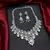 Crystal Bridal Necklace Set, Teardrop Cubic Zirconia Statement