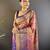 rust silk blend blend zari woven saree with unstitched blouse piece.