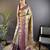 gold silk blend blend zari woven saree with unstitched blouse piece.