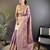purple silk blend blend zari woven saree with unstitched blouse piece.