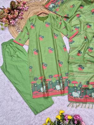 Pista handwoven jamdani cotton suit 4