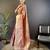 rust silk blend blend zari woven saree with unstitched blouse piece.