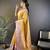 yellow silk blend blend zari woven saree with unstitched blouse piece.
