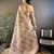 olive silk blend blend zari woven saree with unstitched blouse piece.