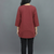 Maroon floral embroidered short kurti