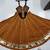 Orange Rayon Navratri Lehenga Choli | Garba & Dandiya Outfit with Orange Embroidery Sleeveless Sweetheart Neckline