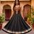 Black Rayon Navratri Lehenga Choli | Garba & Dandiya Outfit with Black Embroidery Sleeveless Sweetheart Neckline
