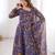 Multicolor printed georgette anarkali kurti