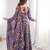 Multicolor printed georgette anarkali kurti