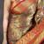 brown kanjeevaram silk blend zari woven saree with unstitched blouse piece.