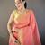 paech soft cotton blend zari checks saree with unstitched blouse piece.