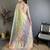 green kanjeevaram silk blend zari woven saree with unstitched blouse piece.