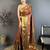 brown soft silk blend zari woven saree with unstitched blouse piece.