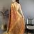 brown soft silk blend zari woven saree with unstitched blouse piece.