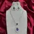 Amethyst Purple Teardrop Bridal Jewelry Set: Silver Necklace and Earrings