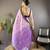 lavender tissue silk blend kanjeevaram zari woven saree with unstitched blouse piece.