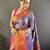 blue tissue silk blend kanjeevaram zari woven saree with unstitched blouse piece.