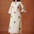 Women Embroidered A-Line Thread Work Pure Cotton Kurta with Palazzos