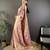 purple tissue silk blend kanjeevaram zari woven saree with unstitched blouse piece.
