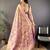 purple tissue silk blend kanjeevaram zari woven saree with unstitched blouse piece.