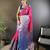 rani kanjeevaram silk blend zari woven saree with unstitched blouse piece.