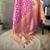 purple soft silk blend banarasi zari woven saree with unstitched blouse piece.