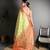 green kanjeevaram silk blend zari woven saree with unstitched blouse piece.