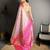 lilac kanjeevaram silk blend zari woven saree with unstitched blouse piece.