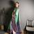 rama kanjeevaram silk blend zari woven saree with unstitched blouse piece.