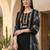 Women Floral Regular Thread Work Linen Kurta with Trousers & With Dupatta