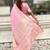 pink satin silk blend banarasi zari woven saree with unstitched blouse piece.