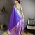 purple silk blend zari woven saree with unstitched blouse piece.