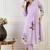 Women Floral Printed Cotton A-Line Kurta with Trousers