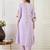Women Floral Printed Cotton A-Line Kurta with Trousers