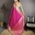 wine silk blend zari woven saree with unstitched blouse piece.