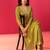 Women Floral Embroidered Pleated Sequinned Kurta with Trousers