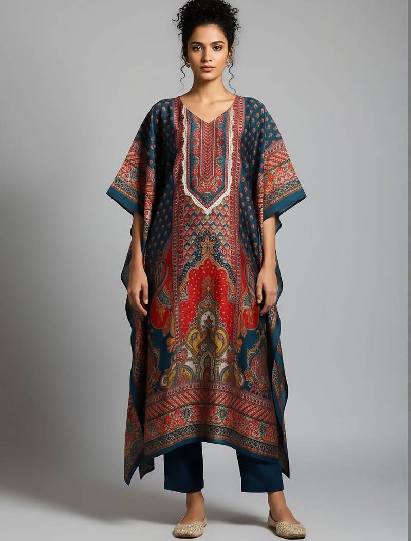 Women Ethnic Motifs Printed Regular Kurta with Trousers