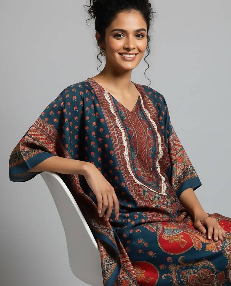Women Ethnic Motifs Printed Regular Kurta with Trousers