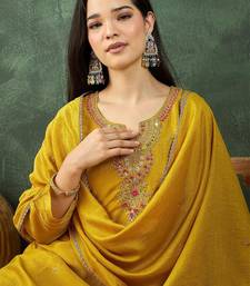 Women Ethnic Motifs Embroidered Kurta with Trousers & Dupatta
