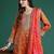 Ethnic Motifs Embroidered Sequinned Kurta with Trousers & With Dupatta