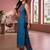 Women Ethnic Motifs Printed Regular Chanderi Silk Kurta with Trousers