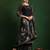 Floral Embroidered Thread Work Chanderi Silk Kurta with Trousers & Dupatta