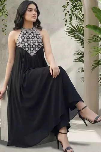 Women Ethnic Motifs Embroidered Regular Thread Work Kurta with Palazzos
