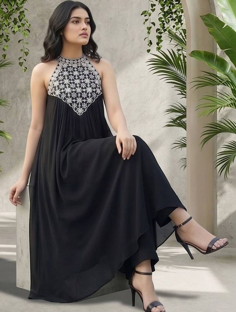 Women Ethnic Motifs Embroidered Regular Thread Work Kurta with Palazzos