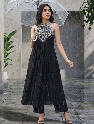 Women Ethnic Motifs Embroidered Regular Thread Work Kurta with Palazzos 5