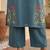 Women Floral Embroidered Regular Thread Work Kurta with Palazzos