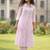 Women Striped Regular Kurta with Trousers