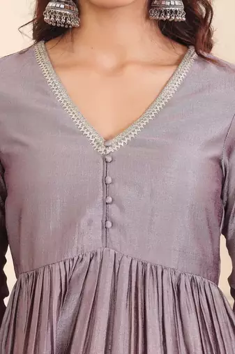 Women Bandhani Printed Regular Kurta with Trousers